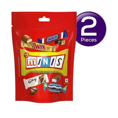 Snickers Best of Minis Assorted Chocolates Mini Pack 128 g Combo