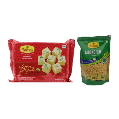 Haldiram'S Soan Papdi(250gms) & Haldiram'S Moong Dal(200gms) Combo