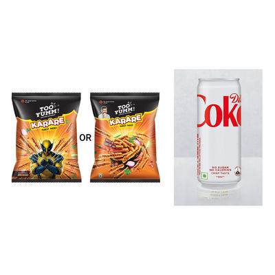 Too Yumm! Karare Baked Munchy Masala Crisps(70gms) & Diet Coke Can(300ml) Combo