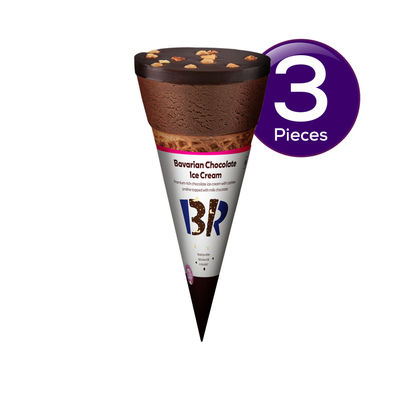 Baskin Robbins Bavarian Chocolate Ice Cream Cone 110 ml Combo