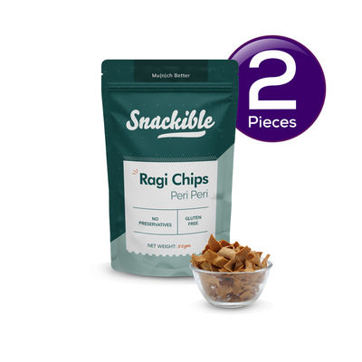 Snackible Peri Peri Ragi Chips 55 g Combo