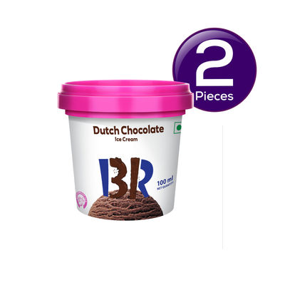 Baskin Robbins Dutch Chocolate Ice Cream Cup 100 ml Combo