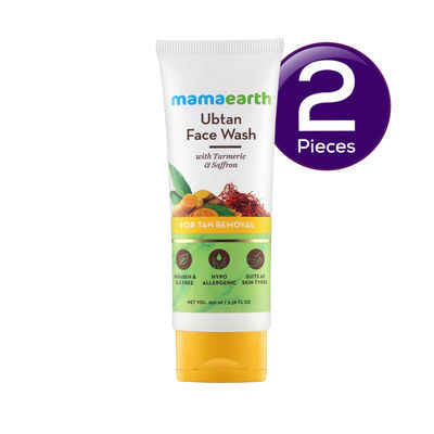 Mamaearth Ubtan Face Wash For Tan Removal 100 ml Combo