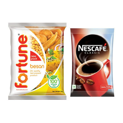 Fortune Besan(1kg) & Nescafe Classic Instant Coffee Powder Pouch(45gms) Combo