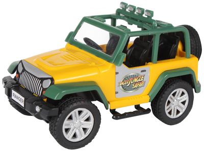 Centy Ranger Jungle Safari Pull Back Toy Off Roader Car for 3Y+ Green Colour