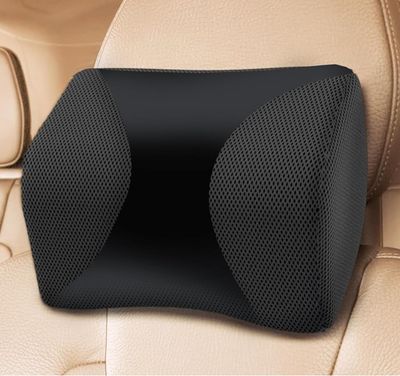 Trajectory Car Headrest Pillow in Memory Foam For Orthopedic Neck Pain During Travel