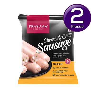 Prasuma Frozen Chicken Cheese & Chilli Sausage 250 g Combo