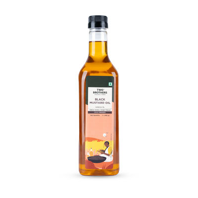 Two Brothers Woodpressed Black Mustard Oil Single-Filtered | Plastic Bottle