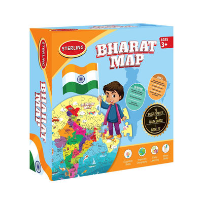 Sterling Bharat Map Puzzle Game