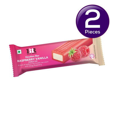Baskin Robbins Raspberry Vanilla Doublet Bar Ice Cream Stick 65 ml Combo
