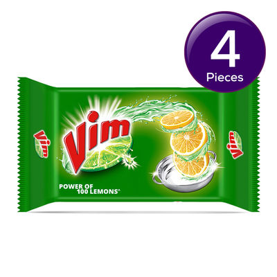Vim Dishwash Bar Tub Lemon 300 g Combo