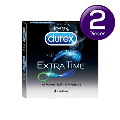 Durex Extra Time Condom 3 pc Combo