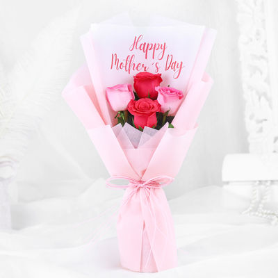 Fnp Mother's Day Wishes Roses Flower Bouquet