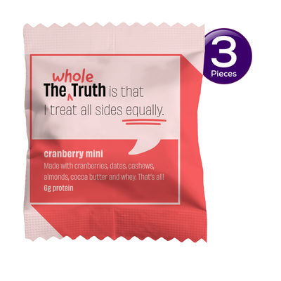 The Whole Truth Cranberry Protein Bar 27 g Combo