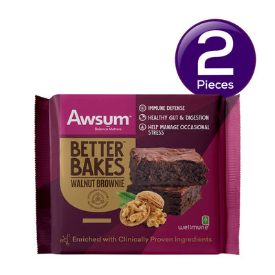 Awsum Better Bakes Walnut Brownie 60 g Combo