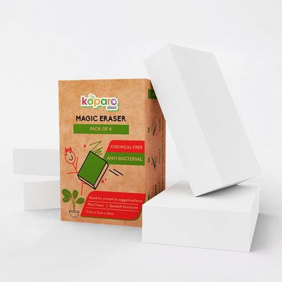 Koparo Powerful Magic Eraser Sponge | 1st in India | Pack of 4