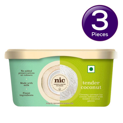 NIC Tender Coconut Ice Cream 500 ml Combo
