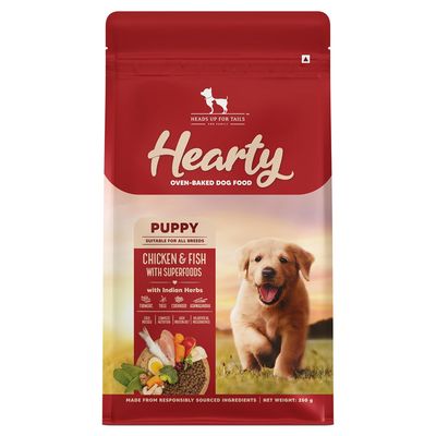 Hearty Oven-Baked Dry Food For Puppies With Chicken, Fish & Indian Herbs - All Breed