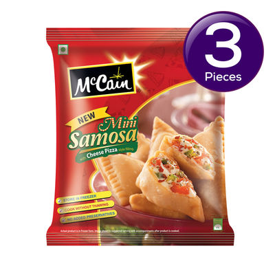 McCain New Mini Samosa With Cheese Pizza Style Filling 240 g Combo