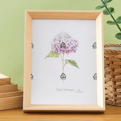 Kuber Industries Photo Frame | Horizontal & Vertical | Crystal Clear Glass | 16.7x21.8 CM|Natural