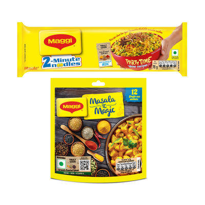 Maggi 2-Min Masala Instant Noodles(560gms) & Maggi Masala Ae Magic(72gms) Combo