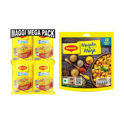 Maggi 2-Min Masala Instant Noodles(840gms) & Maggi Masala Ae Magic(72gms) Combo