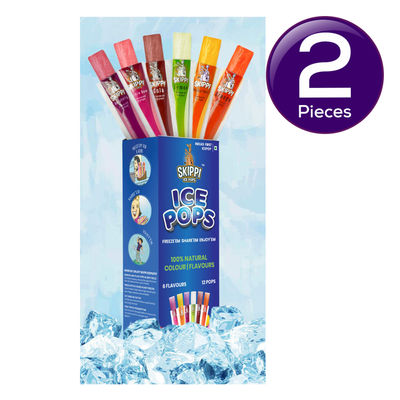 Skippi Icepops All Flavor | Assorted | Box Of 12 Popsicles 840 ml Combo