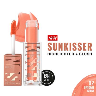 Maybelline New York Sunkisser Glow Blush | All Over Glow Booster | Uptown Glow