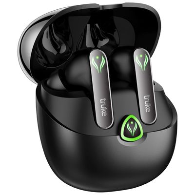 truke BTG Ultra Truly Wireless Bluetooth Earbuds with 60H Battery, 360 Spatial Audio - Metal Black