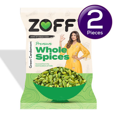 Zoff Green Cardamon Whole 25 g Combo