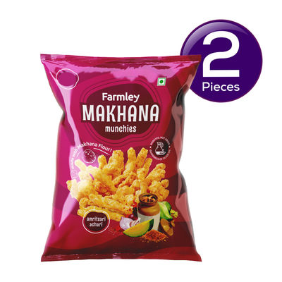 Farmley Makhana Munchies | Amritsari Achari Crisps 33 g Combo