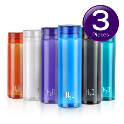 Cello H2O Unbreakable Plastic Water Bottle | Leak proof & break-proof | 1 Liter - Assorted 1 pc Combo