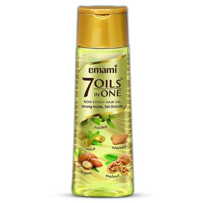 Emami 7 Oils In One Non Sticky & Non Greasy Hair Oil, 20 Times Stronger Hair