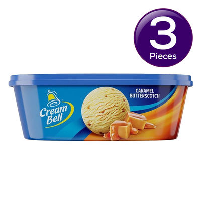 Cream Bell Caramel Butterscotch Tub 750 ml Combo