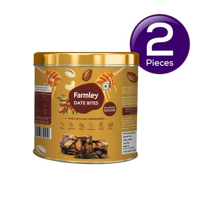 Farmley Classic Delight Date Bites Dry Fruit Burfi - No Added Sugar 200 g Combo