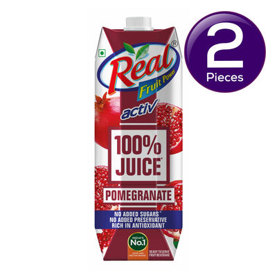 Real Activ 100% Juice - Pomegranate 1 l Combo