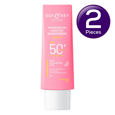Dot & Key Watermelon Hyaluronic Cooling Sunscreen SPF 50 PA+++ 80 g Combo