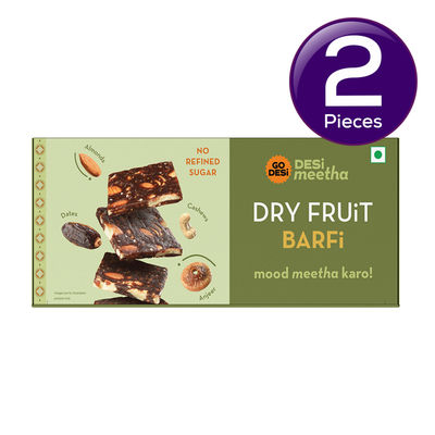 Go DESi Dry Fruit Barfi Mithai 120 g Combo