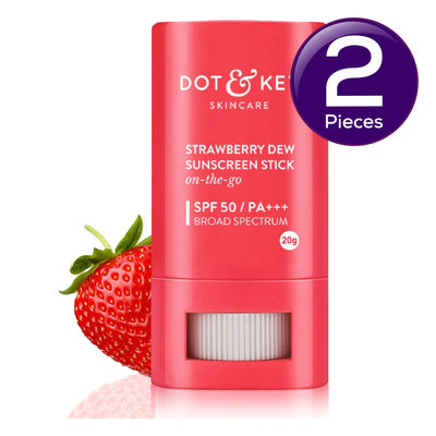 Dot & Key Strawberry Dew Spf 50 Sunscreen Stick On-The-Go 1 pc Combo