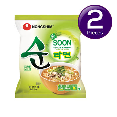 Nongshim Soon Veggie Ramyun 112 g Combo