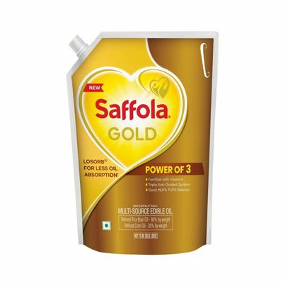 Saffola Gold Refined Cooking Oil | Balance Of Good Fats | Triple Anti-Oxidant System