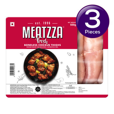 Meatzza Fresh Boneless Chicken Thighs 500 g Combo
