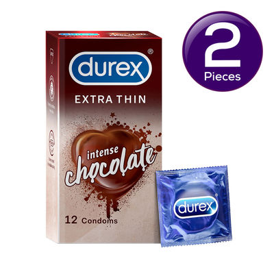 Durex Extra Thin Intense Chocolate Flavoured Condoms 12 pc Combo