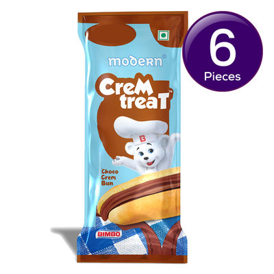 Modern Cremtreat Chocolate Cream Bun 50 g Combo