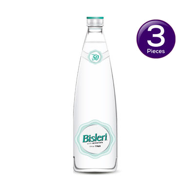 Bisleri Drinking Water Glass Bottle 750 ml Combo
