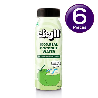 Chyll 100% Real Tender Coconut Water 200 ml Combo