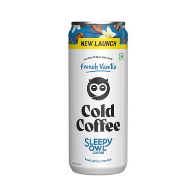 Sleepy Owl French Vanillla Cold Coffee Can