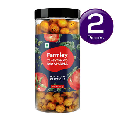 Farmley Tangy Tomato Makhana Roasted In Olive Oil 77 g Combo