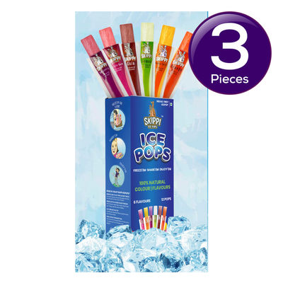 Skippi Icepops All Flavor | Assorted | Box Of 12 Popsicles 840 ml Combo