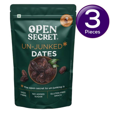 Open Secret Arabian Dates (Khajur) With Seed 400 g Combo